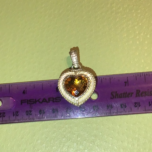 JUDITH RIPKA CITRINE & MOP X~LG ENHANCER/PENDANT - Picture 10 of 11